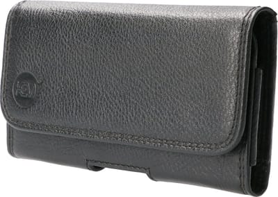 HEM (Rund) Leer Broekriem Hoesje - Geschikt voor Samsung J6 (2018) - Zwart - Broekriem telefoonhoesje