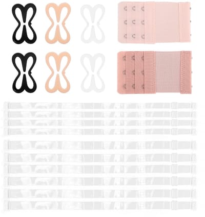 Dailygoods- Bh-bandjes Set van 18 - Transparante Bandjes - Antislip Bh-Clips - Elastische Bh-Verlengstukken - Geschikt voor Vrouwen - TPU/PP Materiaal - Bh-accessoires
