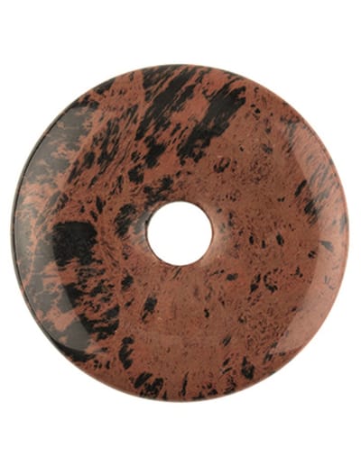 Obsidiaan mahonie donut 30 mm