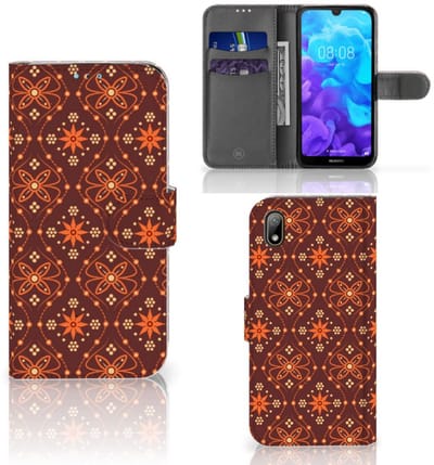 Huawei Y5 (2019) Telefoon Hoesje Batik Brown