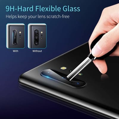 ShieldCase Tempered Glass Camera Lens protector geschikt voor Samsung Galaxy Note 10 Plus - optimale bescherming voor de camera lens - camerabescherming ShieldCase Tempered Glass Camera Lens protector geschikt voor Samsung Galaxy Note 10 Plus