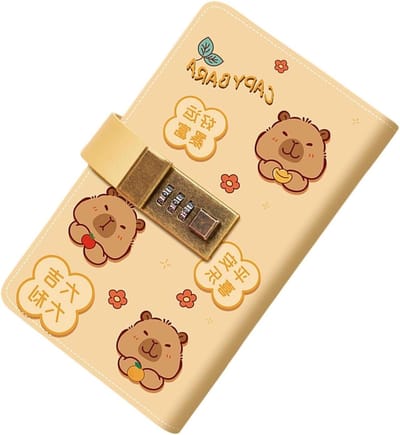 Spaarset Organizer - Budget Map - Geld Beheren - Met Cijferslot - 100 Enveloppen - Capybara