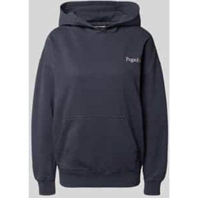 Oversized hoodie met label-stitching model 'MARIALVA'