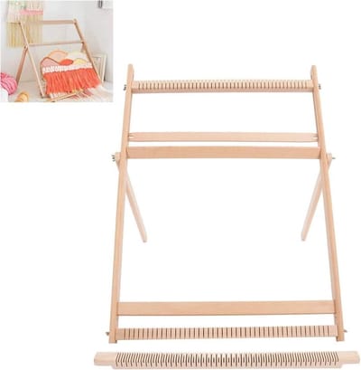 Verstelbaar Weefraam van Massief Hout voor DIY Deken en Sjaal - Handweefmachine voor Creatieve Projecten
