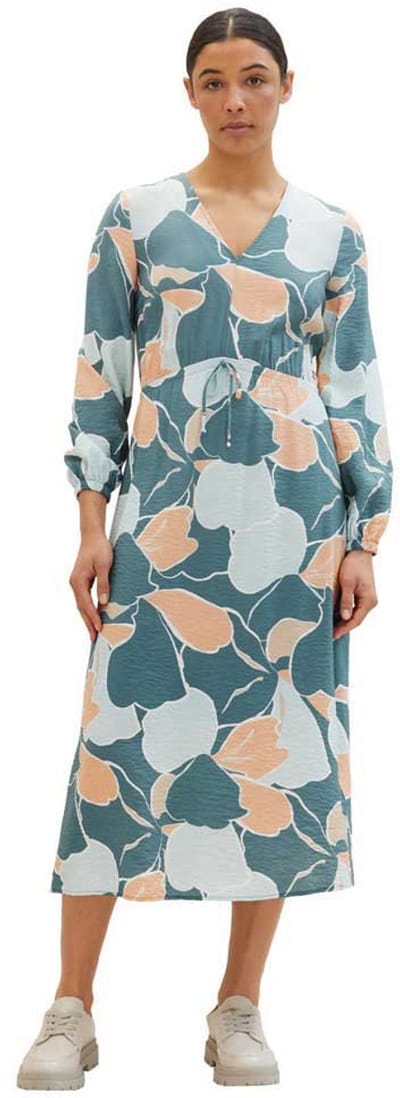 Tom Tailor Printed Airblow Jurk Met 3/4 Mouwen Veelkleurig 40 Vrouw