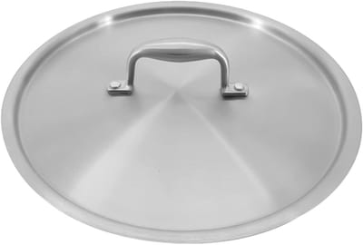 Universele Pannendeksel - Roestvrijstalen Deksel - Koken en Sudderen - Verdikte Rand - 22 cm - Zilver