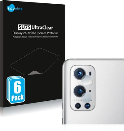Savvies - Screenprotector voor OnePlus 9 Pro (ALLEEN Camera Lens) - Folie Beschermfolie transparant 6 Stuks