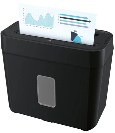 SILVERCREST Papierversnipperaar inclusief papieropvangbak 8.1L tot 4 vellen tegelijk A4 - Papiervernietiger