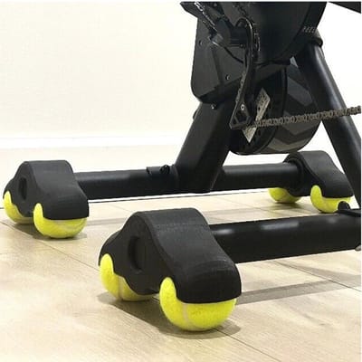 Fietswielhouder Binnen - Indoor Fietsrol - Fietsen Trainen - Oscillerende Beweging - 30 x 26 x 7 cm - Zwart