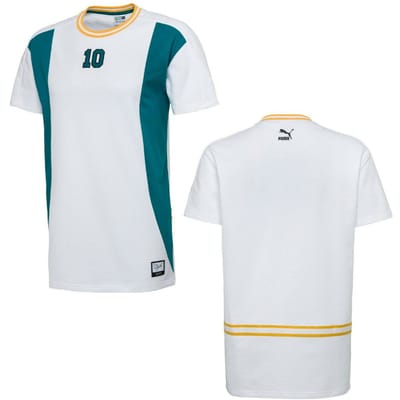 Puma X Clyde NBA Heren T-shirt Korte Mouw Top Wit 572474 02 A10D