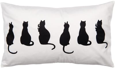 Clayre & Eef Sierkussen Wit Synthetisch Katten