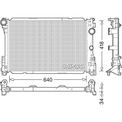 Radiator, motorkoeling DENSO DRM17049