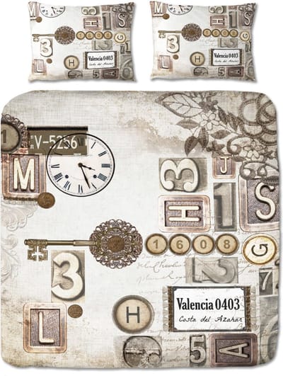 Suela Home - Claire - Dekbedovertrek - Eenpersoons - 140 x 200/220 cm - Multi - Katoen