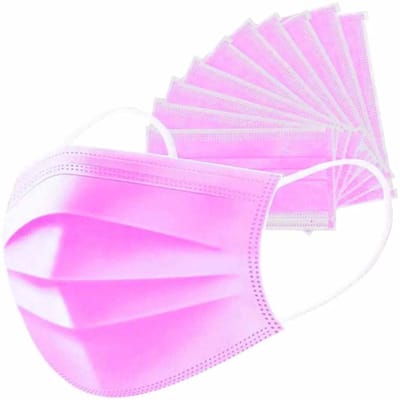 Savomec® mondmasker roze - textiel luchtfilter, beschermingsgraad 90-95% - 10 stuks