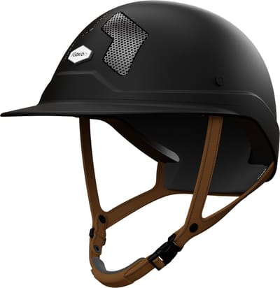 Flex-On Armet Mixte Unisex Ruiterhelm Mat Zwart/Bruin - M