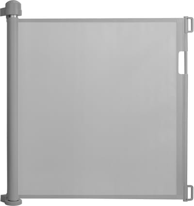 PVC traphekje 0-150 cm uitschuifbaar deurhekje veiligheidshekje rolgordijn huisdierbarrière baby traphekje kinderveiligheidshekje huisdierveiligheidshekje voor trappen, deuren en keukens (Grijs) NAIZY