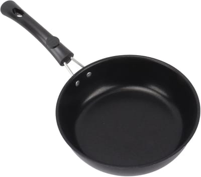 Omelet Pan - Koekenpan Roestvrij Staal - Gezond Bakken - Non-stick Coating - 20 cm - Zilver