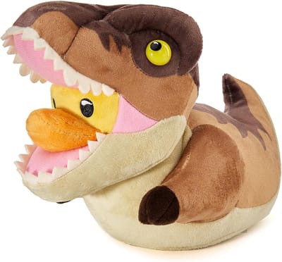 Knuffelbare T-Rex Rubber Eend Pluche Figuur - Jurassic World Cosplay Verzamelfiguur