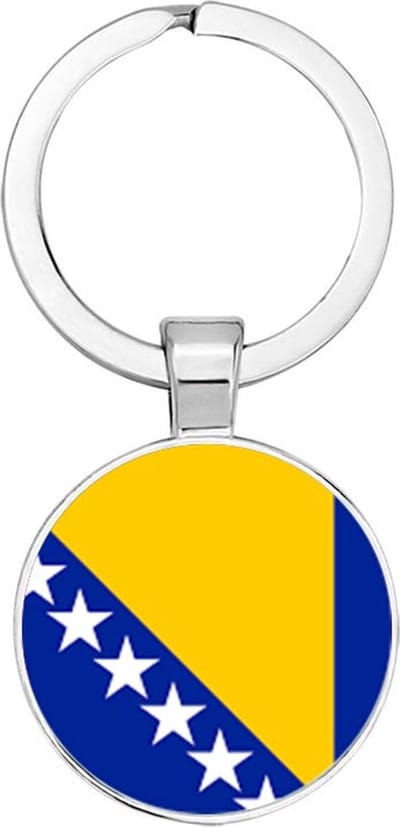Akyol - Bosnië & Herzegovina Sleutelhanger - Toeristen - Must go - Bosnia & Herzegovina travel guide - Accessoires - Cadeau - Gift - Geschenk - 2,5 x 2,5 CM