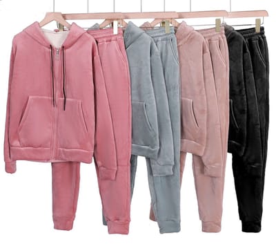 Dames Winter Huispak Bruin Roze XS/S