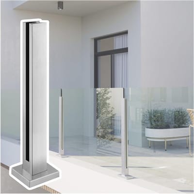 Trapleuning Post - Baluster Paal - Buitenruimte Verfraaien - Roestvrij Staal 304 - 60-140cm Hoogte - Zilverkleurig