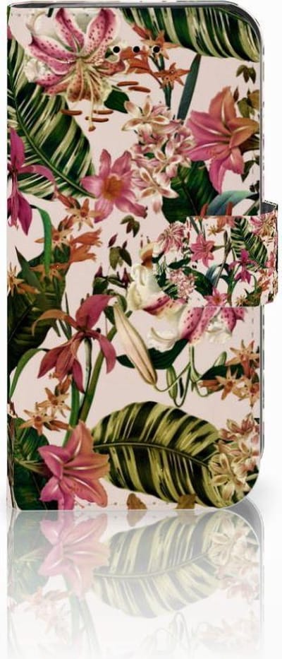 Boekhoesje voor iPhone 7 | 8 | SE (2020) | SE (2022) Hoesje Flowers