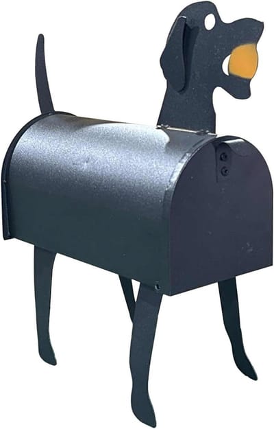 Dieren brievenbus - Tuin decoratie - Post ontvangen - Waterdicht metaal - 27W x 12H cm - Marineblauw