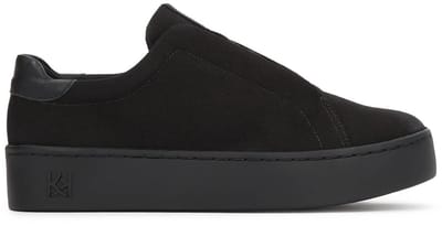 Textile sneakers on a thicker sole