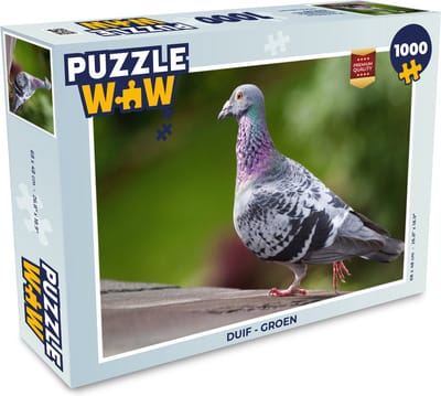 Puzzel Duif - Groen - Legpuzzel - Puzzel 1000 stukjes volwassenen