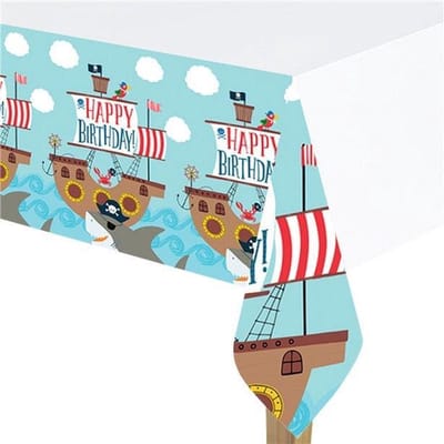 Amscan Tafelkleed PIRAAT AHOY 137 X 243 Cm (lxb) - TAFELKLEED PIRATEN PLASTIC