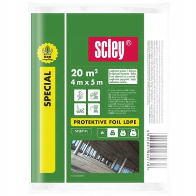 Kaem Scley Serie - Beschermende Verffolie - 4x5m - Hoge Sterkte - ECO Materiaal - Lichtgrijs