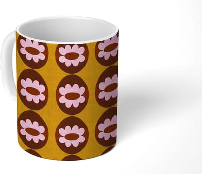 Mok - Koffiemok - Grafisch - Patroon - Kleurrijk - Mokken - 350 ML - Beker - Koffiemokken - Theemok