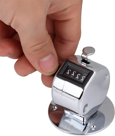 MK Stoer - Sport Tally Counter - Handtelling - Lichtgewicht en Duurzaam - Geschikt voor Sportgames - Zwart Clicker teller, Nauwkeurig Ontwerp, Geen Batterijen Nodig Umpire Clicker, Lichtgewicht en Duurzaam Handtally, voor Sportgames en .