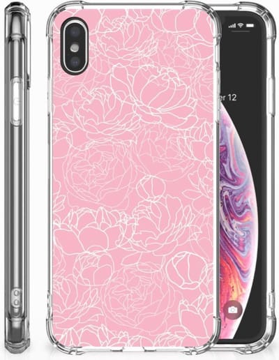 Apple iPhone Xs Max Case White Flowers