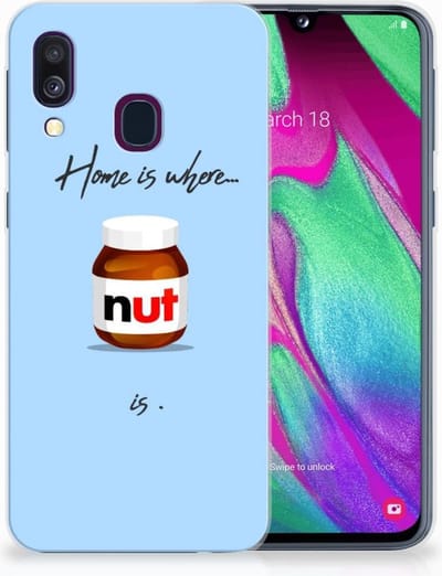 Samsung Galaxy A40 Siliconen Case Nut Home