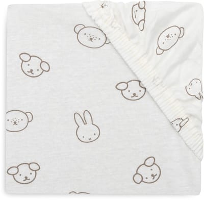 Jollein Hoeslaken Ledikant - 60x120cm - Jersey - Miffy and Friends