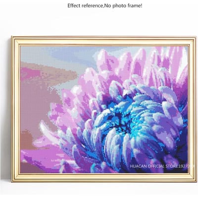 5D DIY diamant schilderij volledige ronde bloem strass foto borduurwerk verkoop diamant 20X30 gray