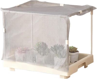 Mini Kas - Plantenhuis Kweekkas - Planten Kweken - Intelligente Plantondersteuning - 36 x 33 x 7.7 cm - Wit