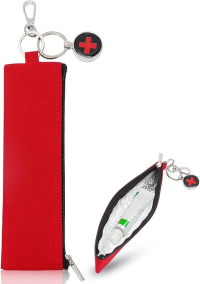 Insulated Mini Cooler Bag voor Medicijnen, Ideaal voor Reizen, Rugzak en Vliegtuig, Geschikt voor Insuline en Allergieën, Perfect voor Kinderen en Diabetici