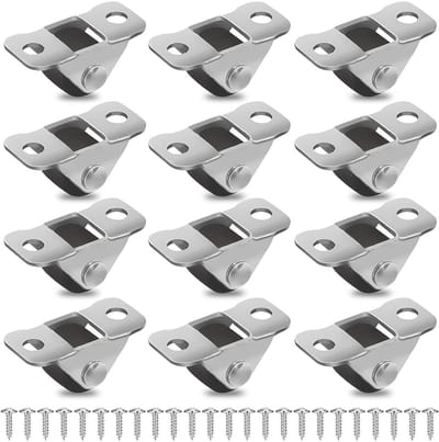 Kleine Rubber Meubelwielen 12 Stuks - 1,2 cm - Niet Draaibaar - Ideaal voor Meubels en DIY Projecten