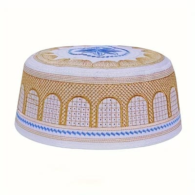 Bovista Joodse Hoed - Keppeltje - Joods - Kippah - Jodendom - Geel - 56 cm