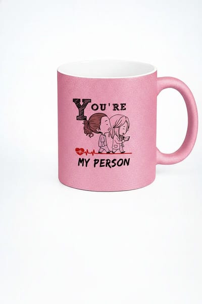 Grey's Anatomy 'You're My Person' Mok Roze - Cadeau Beste Vriendin