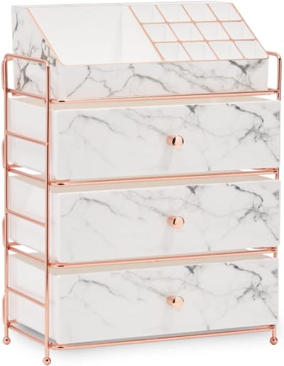 Grote Make-up Organizer Marmerlook voor Toilettafel
