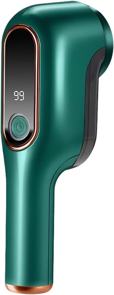 Digitale Pluisverwijderaar Met Oplaad & Direct Gebruik | 6-Bladig RVS, 2 Standen & Vintage Groen