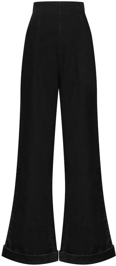 Succubus Clothing Kisha Jeans Broek Zwart