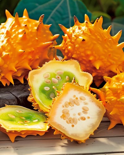 2 sets - Kiwano Zaden Cucumis Metuliferus Hoornkomkommer Klimplant
