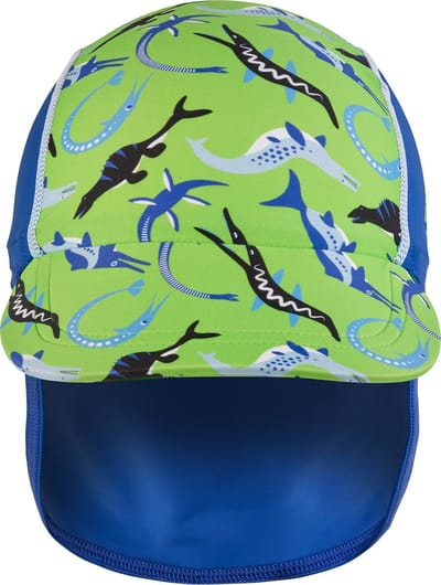 BECO ocean dinos - zonnepetje voor kinderen - UV SPF50+ - maat 1 - ca. 46 cm - groen