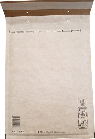 100 Luchtkussenenveloppen G/17 230x340mm Filmar Extra Strong