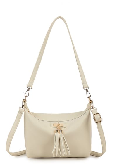 Giuliano kunstlederen schoudertas Nella -Dames -Beige