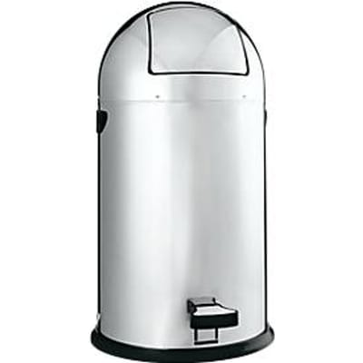 Pedaalafvalverzamelaar, rvs, 33 liter